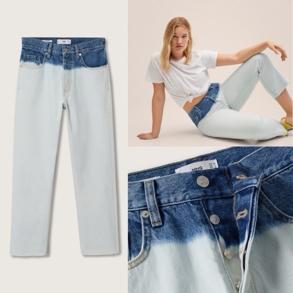Mango Denim - NWT Mango MNG High Rise Straight Leg Jean Size 32 or US 1